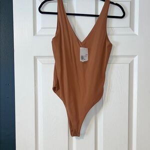 Forever 21 Women's Bodysuit in Tan
